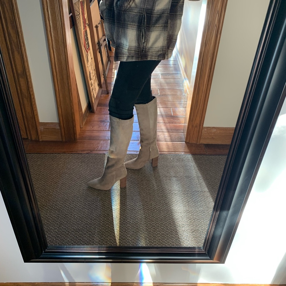 NWOB Steve Madden Tan Suede Fiela Knee High Boots - Picture 10 of 10